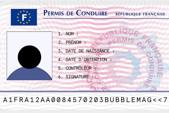 Faux Permis de Conduire Francais Vierge