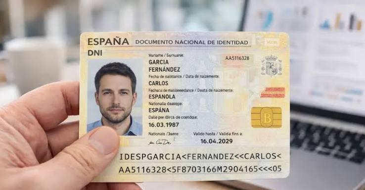 carte d identité espagnole